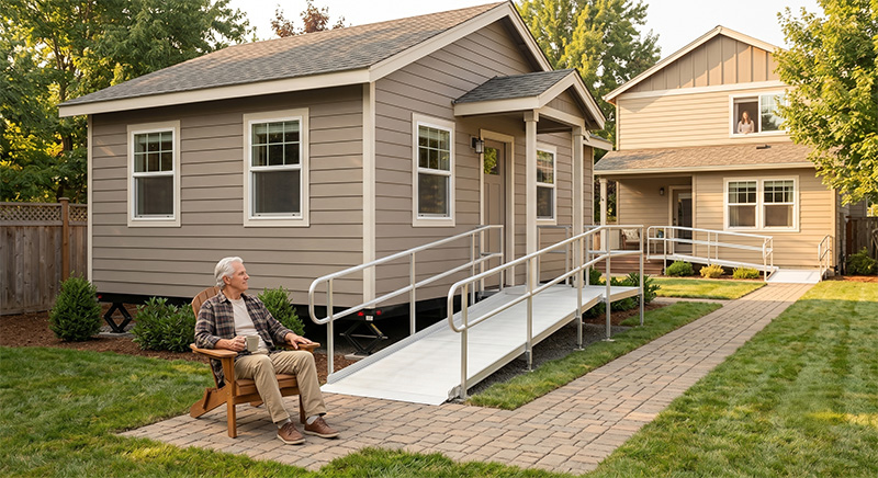 Baker Home Group AblePod for aging parent mobile living solution