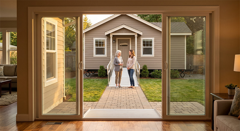 Baker Home Group AblePod for post surgery or rehab mobile living solution